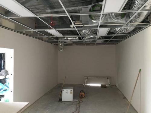 Rondo Grid panel suspend ceiling Stud track wall Perth